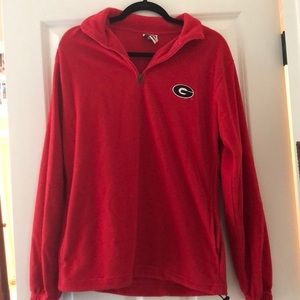 UGA Fleece Quarterzip Sweatshirt